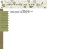Tablet Screenshot of obituaries.colorado-cemeteries.com